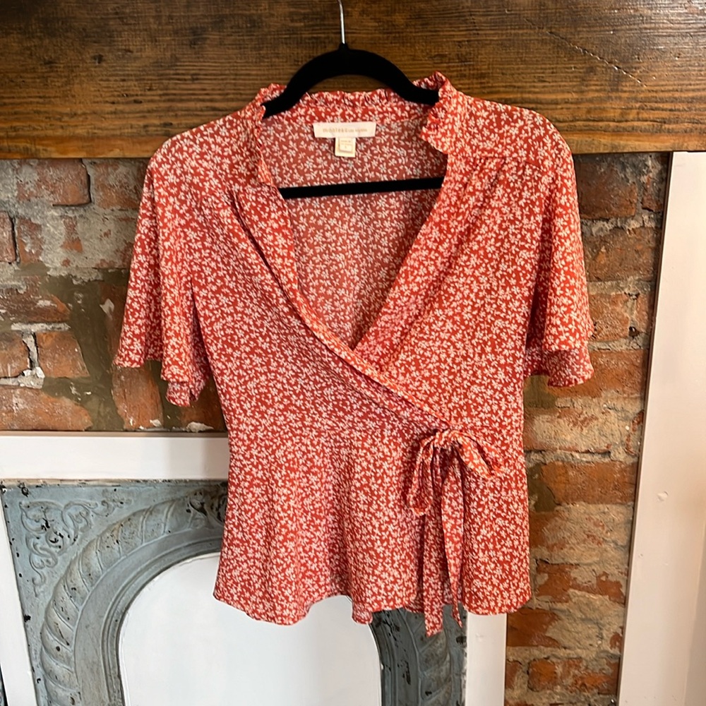 NWOT Monteau Los Angeles Floral Shirt, size large